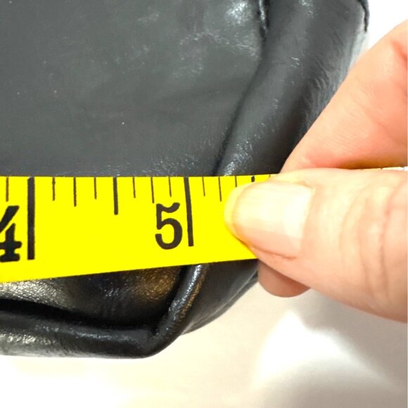 Black Faux Leather Crossbody Sling Bag With Adjustable Aztec Strap Western - Picture 9 of 11